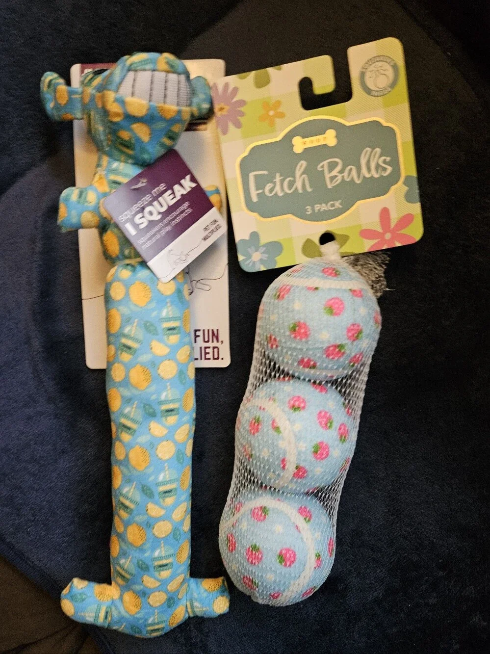 4pc Dog Toy & Ball Bundle